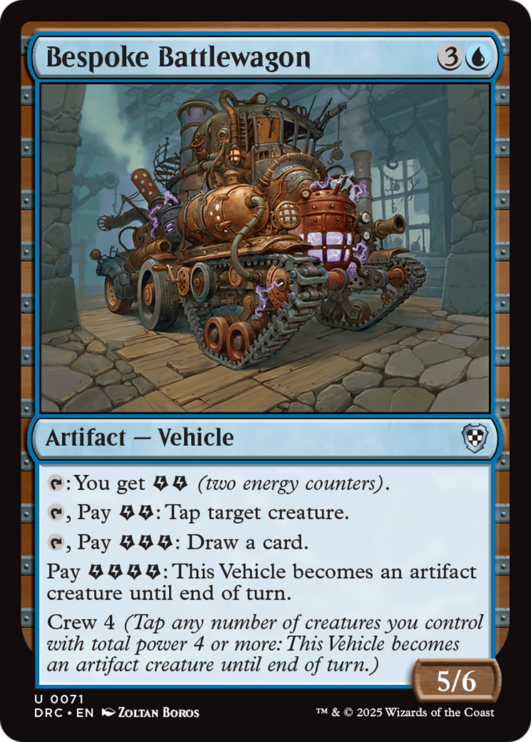 Bespoke Battlewagon [Aetherdrift Commander] | Card Merchant Takapuna