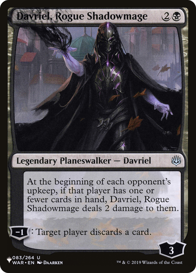 Davriel, Rogue Shadowmage [The List] | Card Merchant Takapuna