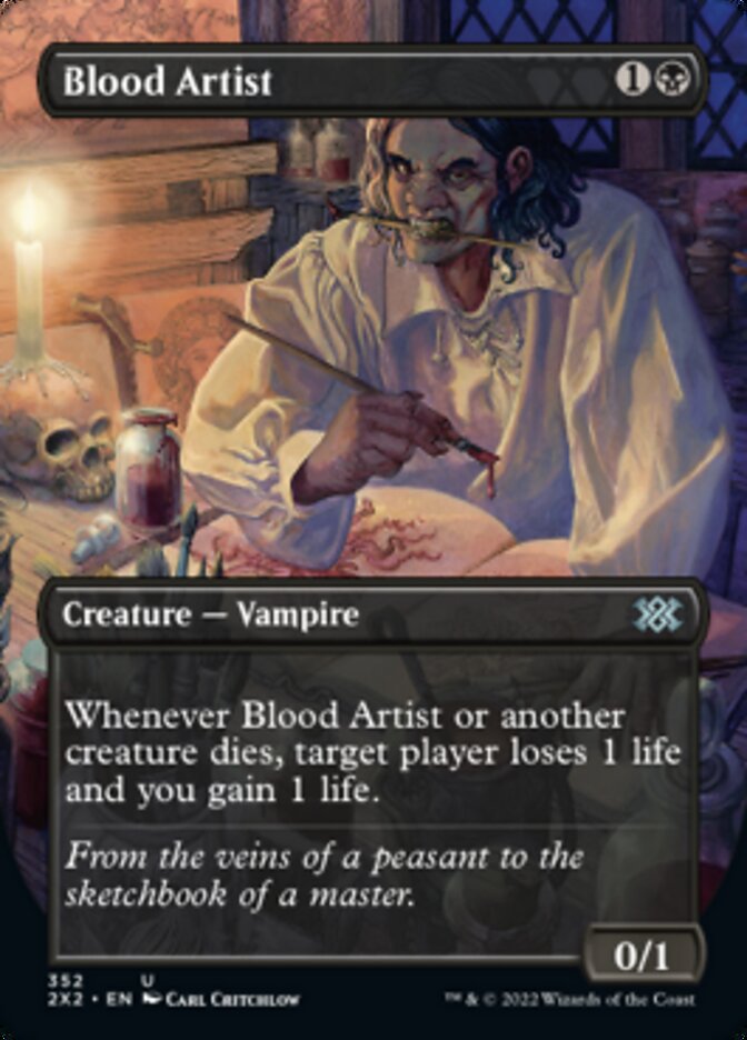 Blood Artist (Borderless Alternate Art) [Double Masters 2022] | Card Merchant Takapuna