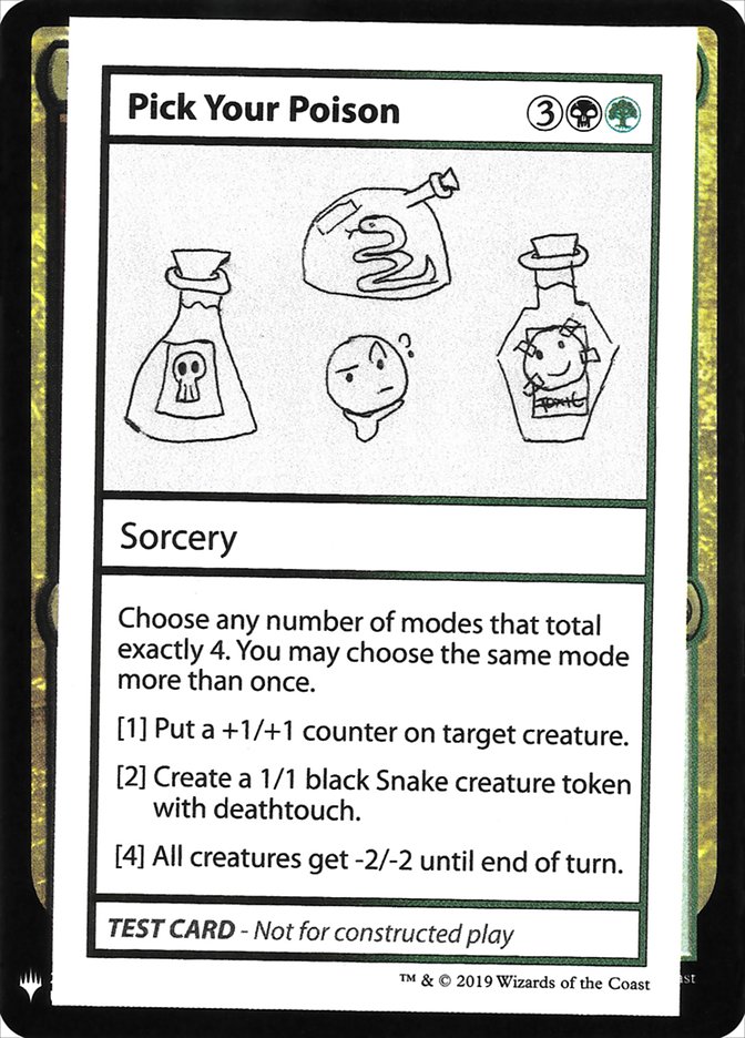 Pick Your Poison [Mystery Booster Playtest Cards] | Card Merchant Takapuna