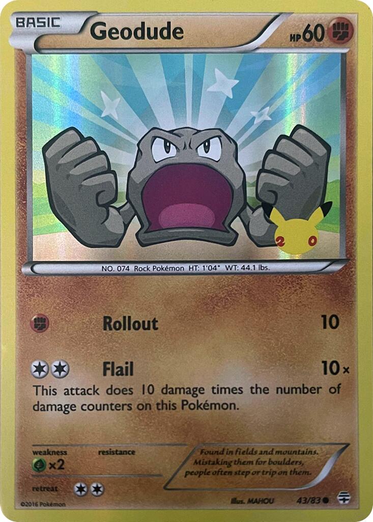 Geodude (043/083) [Celebrations: 25th Anniversary] | Card Merchant Takapuna