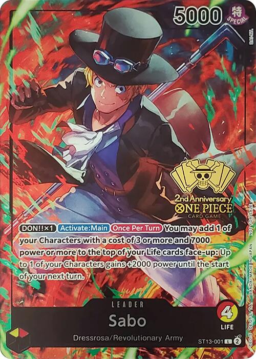 Sabo (2nd Anniversary Tournament) [One Piece Promotion Cards] | Card Merchant Takapuna