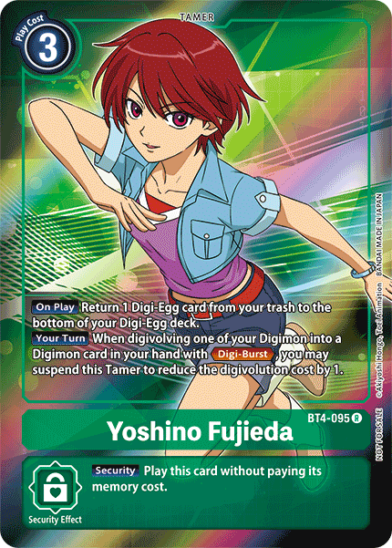 Yoshino Fujieda [BT4-095] (Buy-A-Box Promo) [Great Legend Promos] | Card Merchant Takapuna