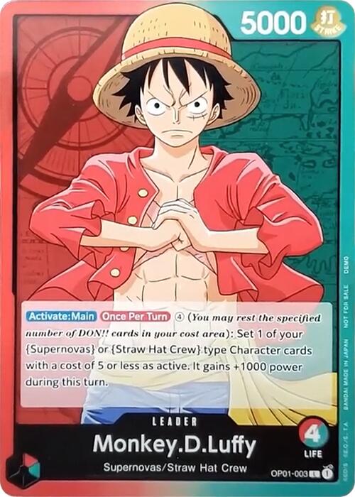 Monkey.D.Luffy [One Piece Demo Deck Cards] | Card Merchant Takapuna