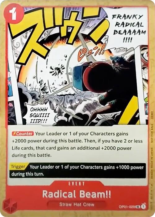 Radical Beam!! [One Piece Demo Deck Cards] | Card Merchant Takapuna