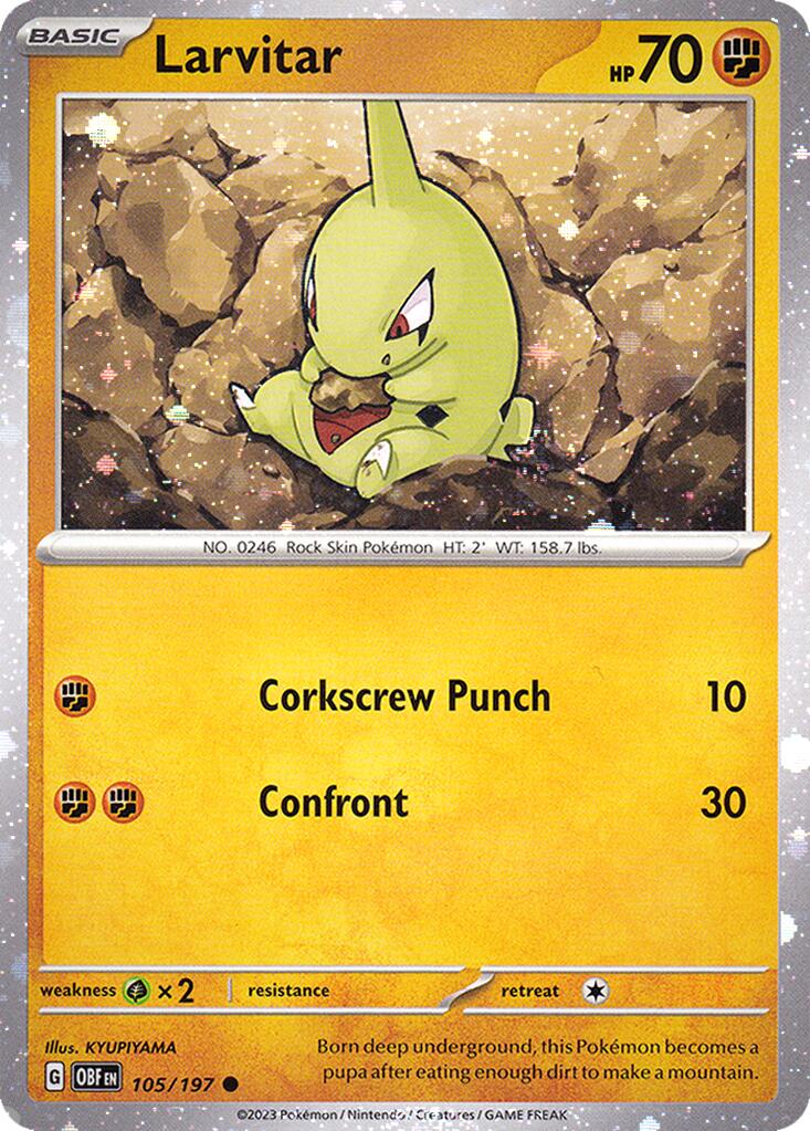 Larvitar (105/197) (Cosmos Holo) [Miscellaneous Cards] | Card Merchant Takapuna