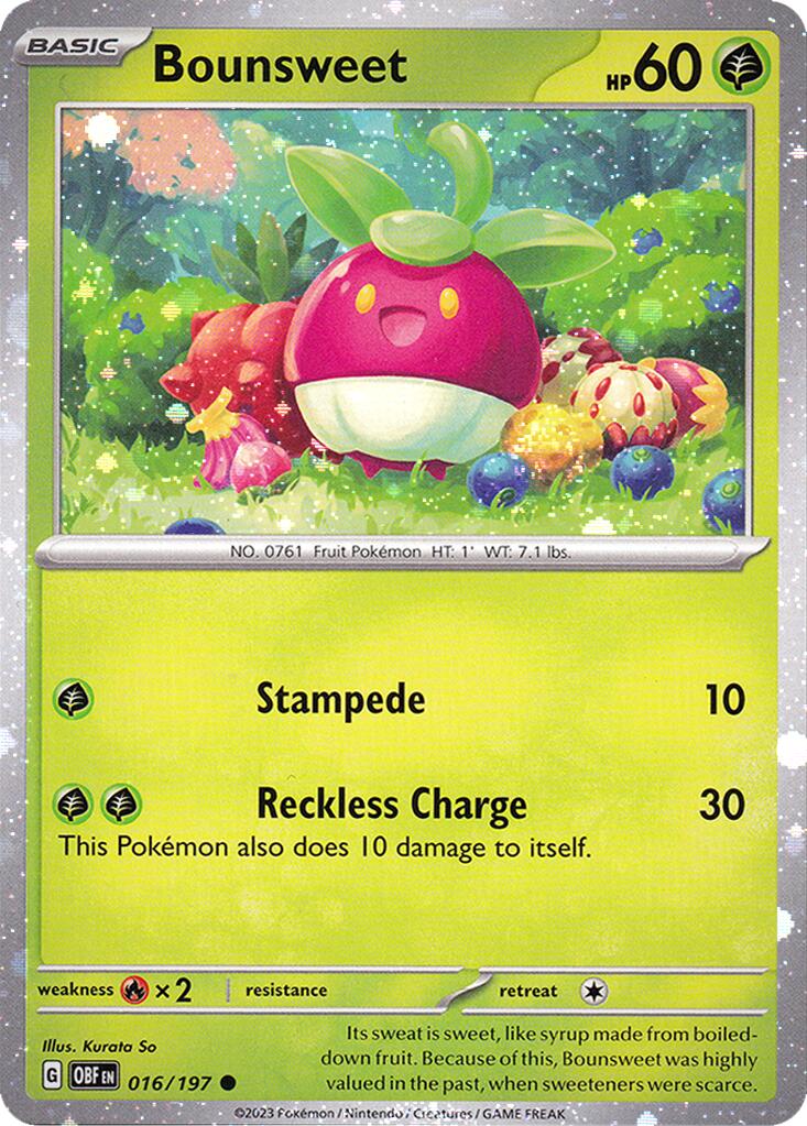 Bounsweet (016/197) (Cosmos Holo) [Miscellaneous Cards] | Card Merchant Takapuna