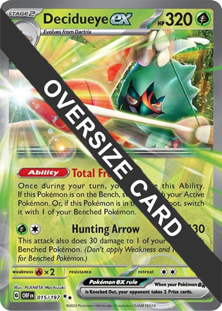 Decidueye ex (015/197) (Jumbo Card) [Miscellaneous Cards] | Card Merchant Takapuna