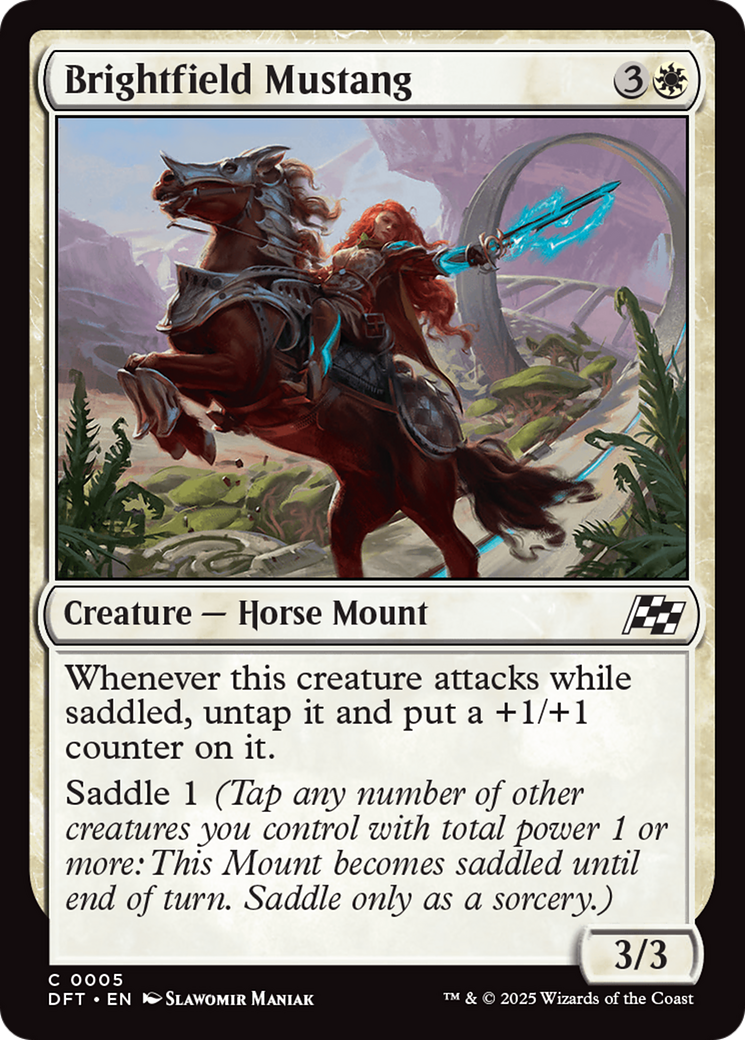 Brightfield Mustang [Aetherdrift] | Card Merchant Takapuna