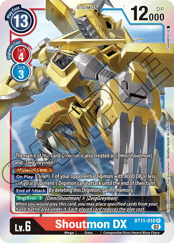 Shoutmon DX [BT11-018] [Dimensional Phase] | Card Merchant Takapuna