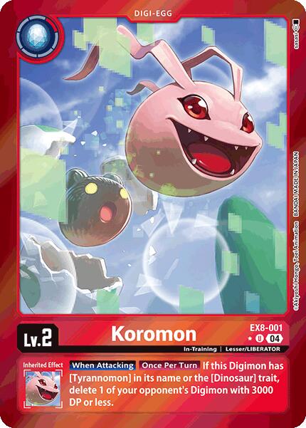 Koromon [EX8-001] (Limited Foil) [Chain of Liberation] | Card Merchant Takapuna