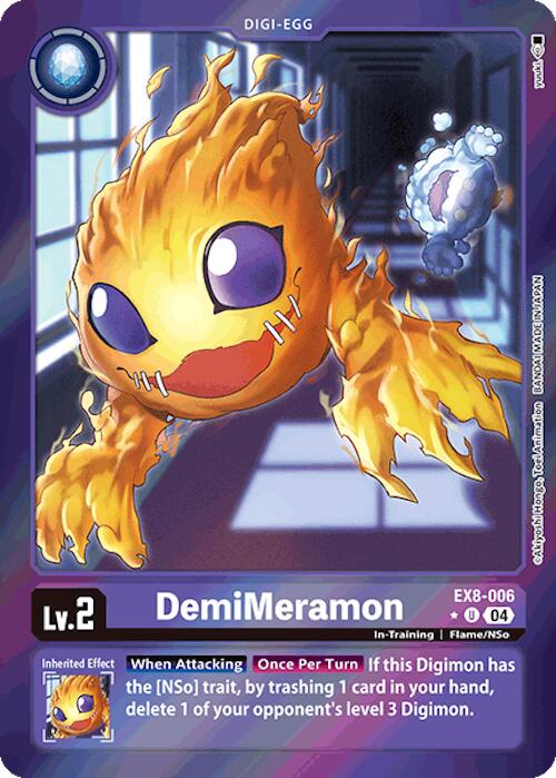 DemiMeramon [EX8-006] (Limited Foil) [Chain of Liberation] | Card Merchant Takapuna