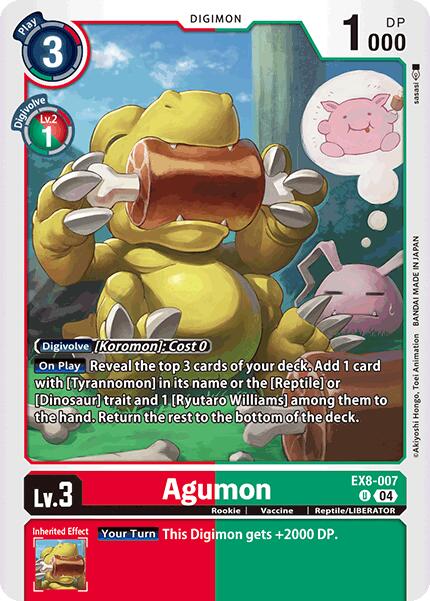 Agumon [EX8-007] - EX8-007 [Chain of Liberation] | Card Merchant Takapuna