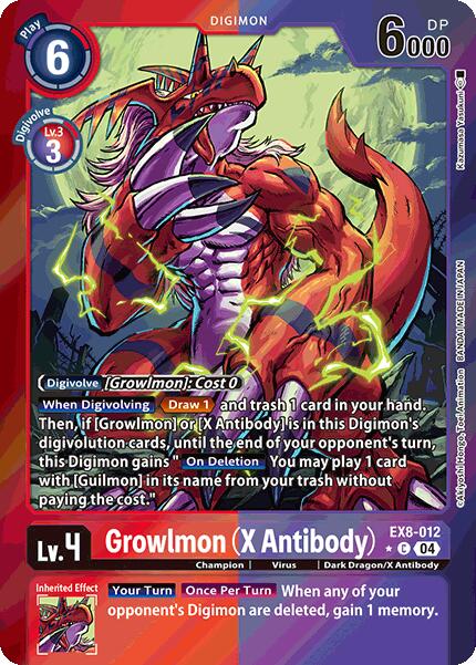 Grolwmon [EX8-012] (X Antibody) (Limited Foil) [Chain of Liberation] | Card Merchant Takapuna