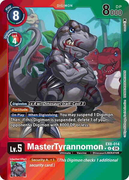 MasterTyrannomon [EX8-014] (Limited Foil) [Chain of Liberation] | Card Merchant Takapuna