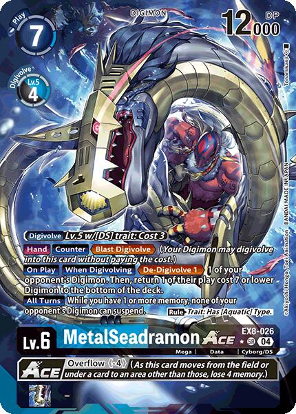 MetalSeadramon ACE [EX8-026] (Alternate Art) [Chain of Liberation] | Card Merchant Takapuna