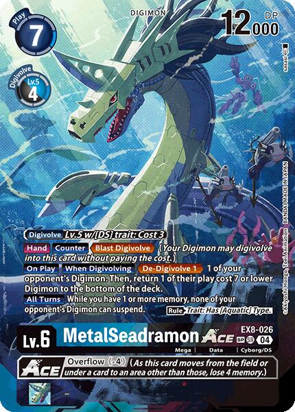 MetalSeadramon ACE [EX8-026] (Textured) [Chain of Liberation] | Card Merchant Takapuna