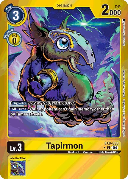 Tapirmon [EX8-030] (Limited Foil) [Chain of Liberation] | Card Merchant Takapuna