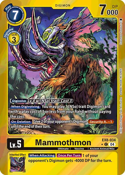 Mammothmon [EX8-034] (Limited Foil) [Chain of Liberation] | Card Merchant Takapuna