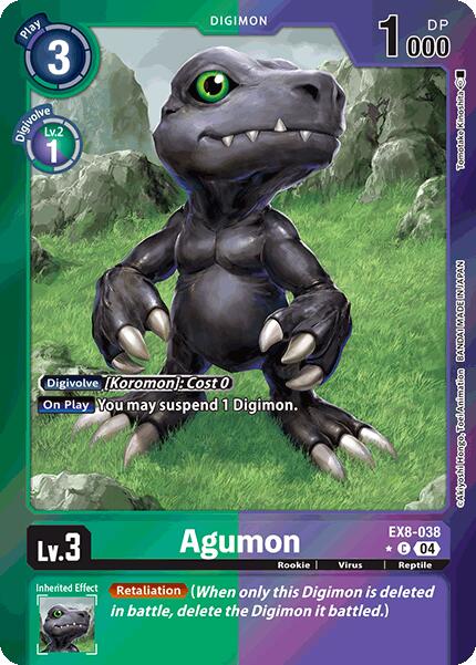 Agumon [EX8-038] - EX8-038 (Limited Foil) [Chain of Liberation] | Card Merchant Takapuna