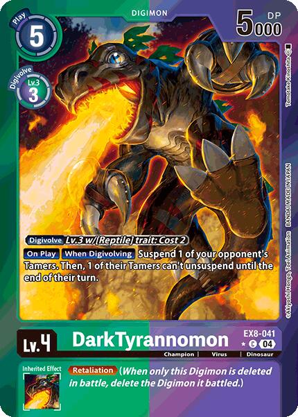 DarkTyrannomon [EX8-041] (Limited Foil) [Chain of Liberation] | Card Merchant Takapuna