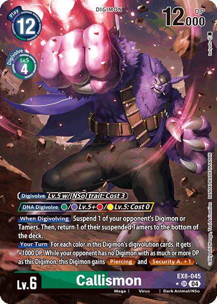 Callismon [EX8-045] (Alternate Art) [Chain of Liberation] | Card Merchant Takapuna