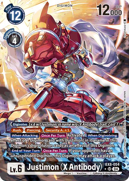 Justimon (X Antibody) [EX8-054] (Alternate Art) [Chain of Liberation] | Card Merchant Takapuna