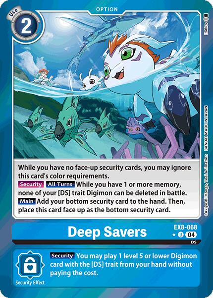 Deep Savers [EX8-068] (Limited Foil) [Chain of Liberation] | Card Merchant Takapuna