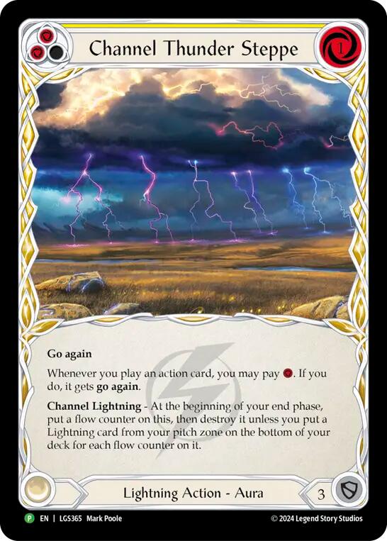 Channel Thunder Steppe (Cold Foil) [LGS365] (Promo)  Cold Foil | Card Merchant Takapuna