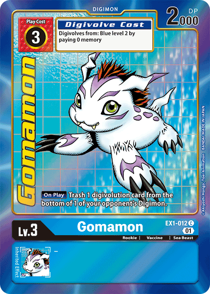 Gomamon [EX1-012] (Alternate Art) [Classic Collection] | Card Merchant Takapuna