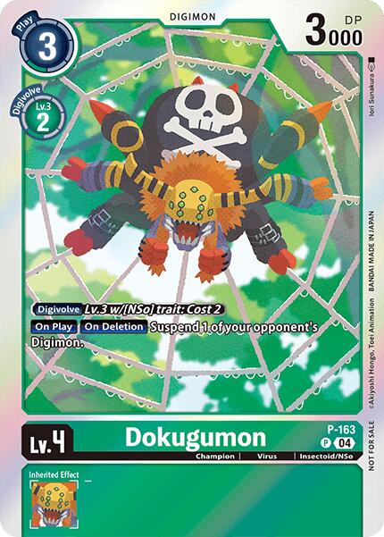 Dokugumon [P-163] (-Chain of Liberation- Upgrade Pack [Digimon LIBERATOR] | Card Merchant Takapuna