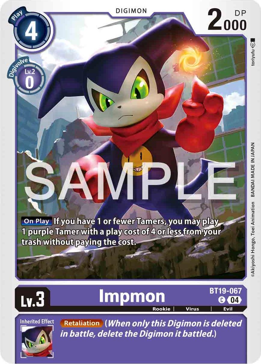 Impmon [BT19-067] [Release Special Booster Ver.2.0] | Card Merchant Takapuna