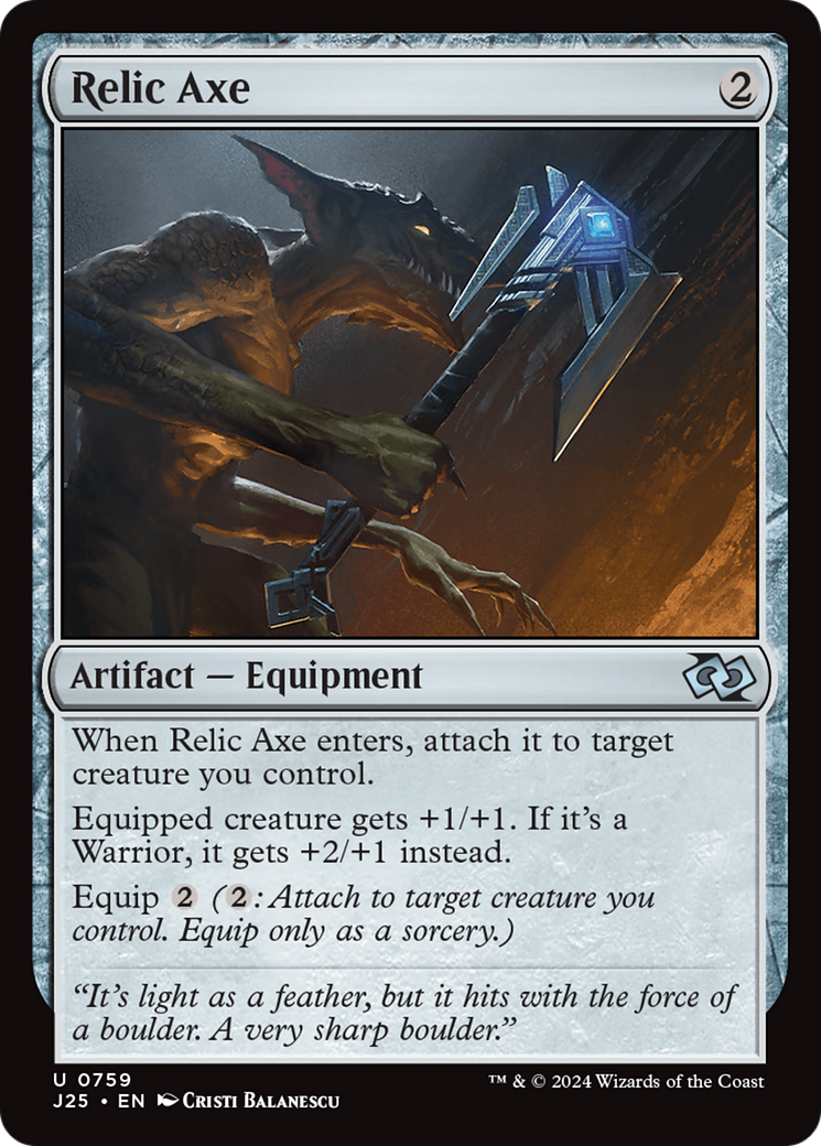 Relic Axe [Foundations Jumpstart] | Card Merchant Takapuna