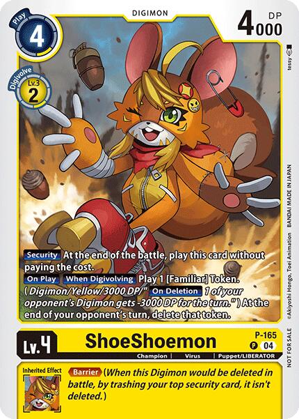 ShoeShoemon [P-165] (Store Tournament 2025 Vo.1 Participation Pack) [Promotional Cards] | Card Merchant Takapuna