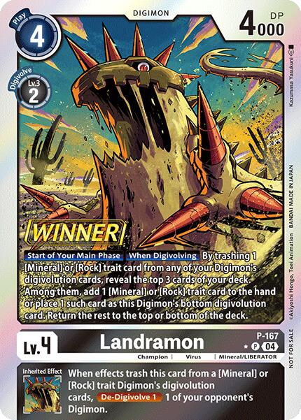 Landramon [P-167] (Store Tournament 2025 Vo.1 Winner Pack) [Promotional Cards] | Card Merchant Takapuna