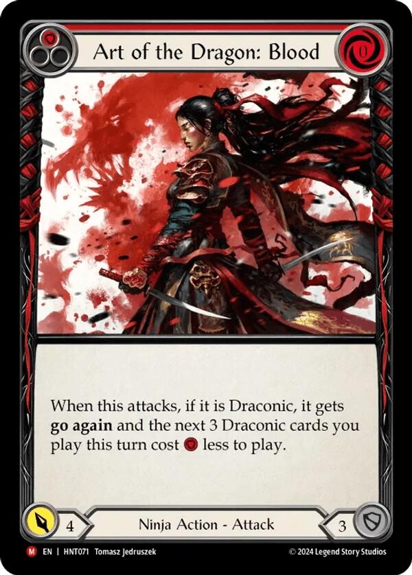 Art of the Dragon: Blood [HNT071] (The Hunted)  Rainbow Foil | Card Merchant Takapuna