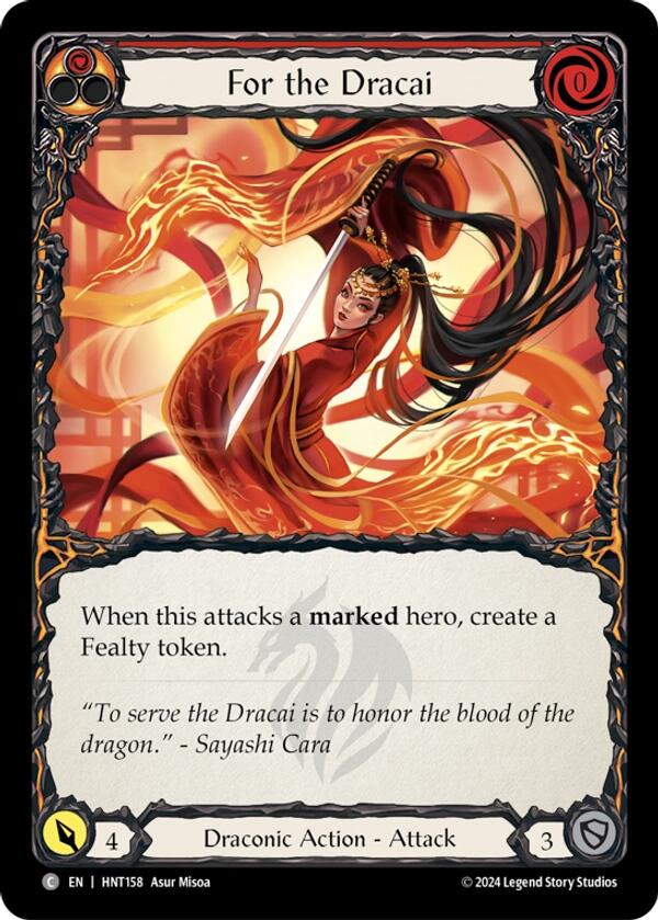 For the Dracai [HNT158] (The Hunted) | Card Merchant Takapuna