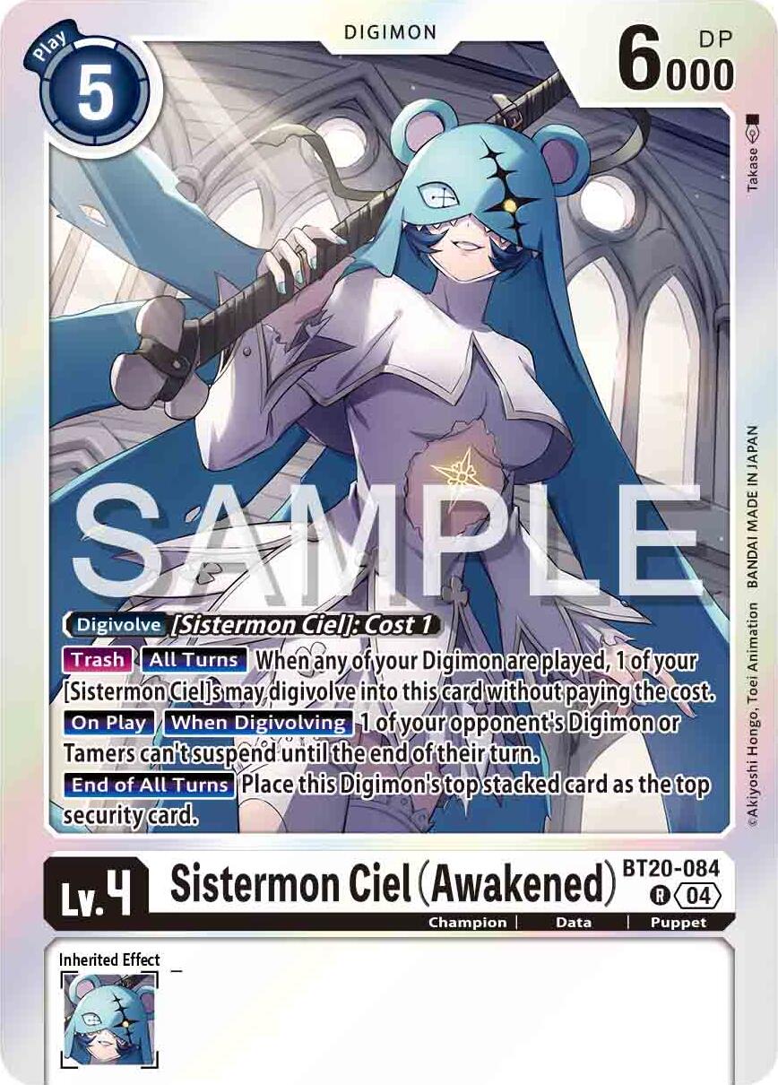 Sistermon Ciel [BT20-084] (Awakened) [Release Special Booster Ver.2.0] | Card Merchant Takapuna