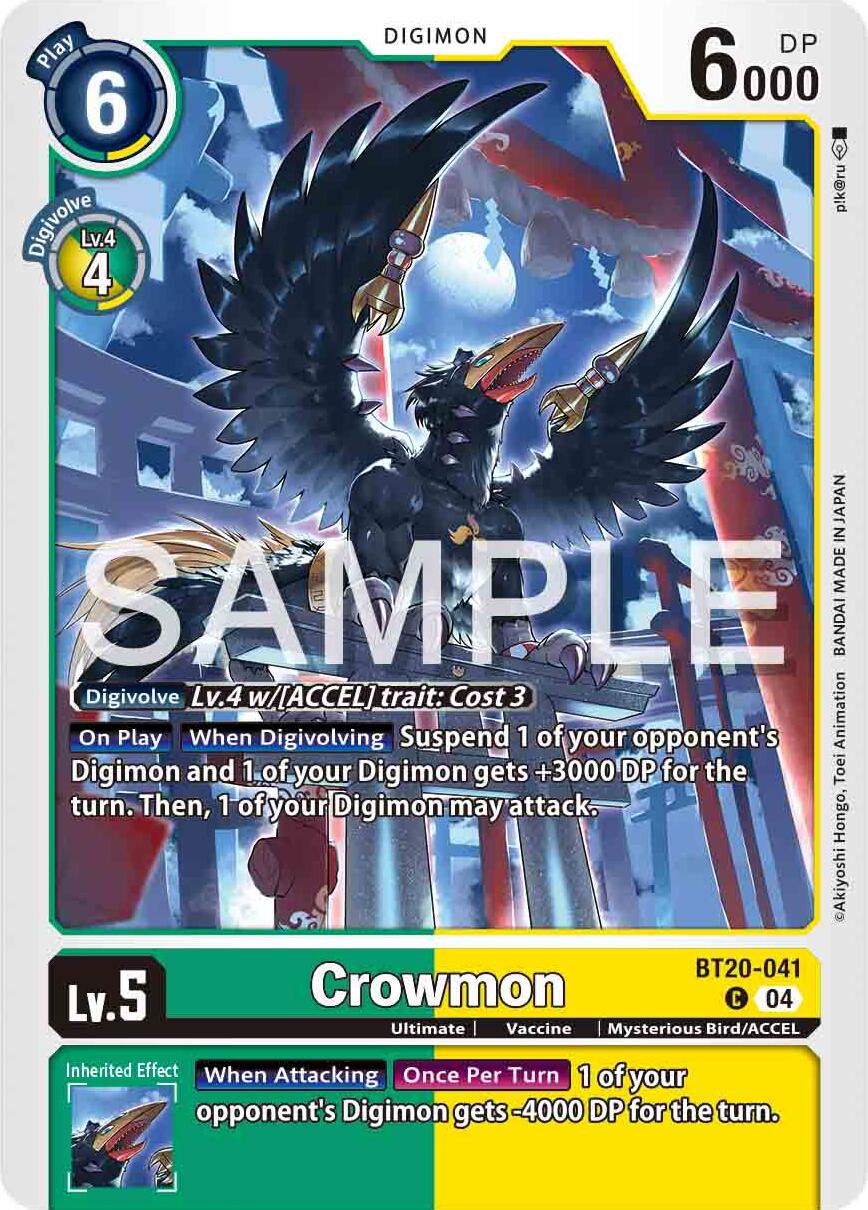 Crowmon [BT20-041] [Release Special Booster 2.0] | Card Merchant Takapuna