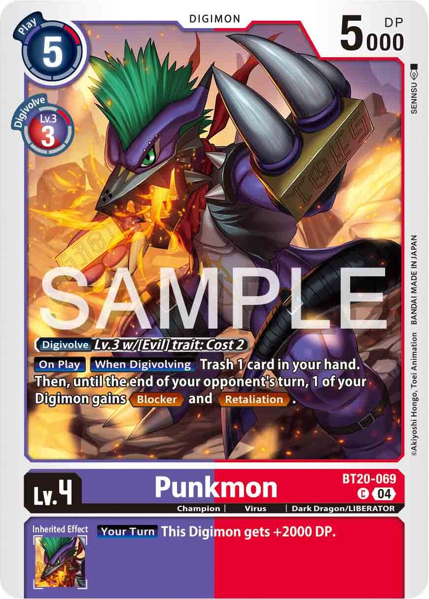 Punkmon [BT20-069] [Release Special Booster 2.0] | Card Merchant Takapuna