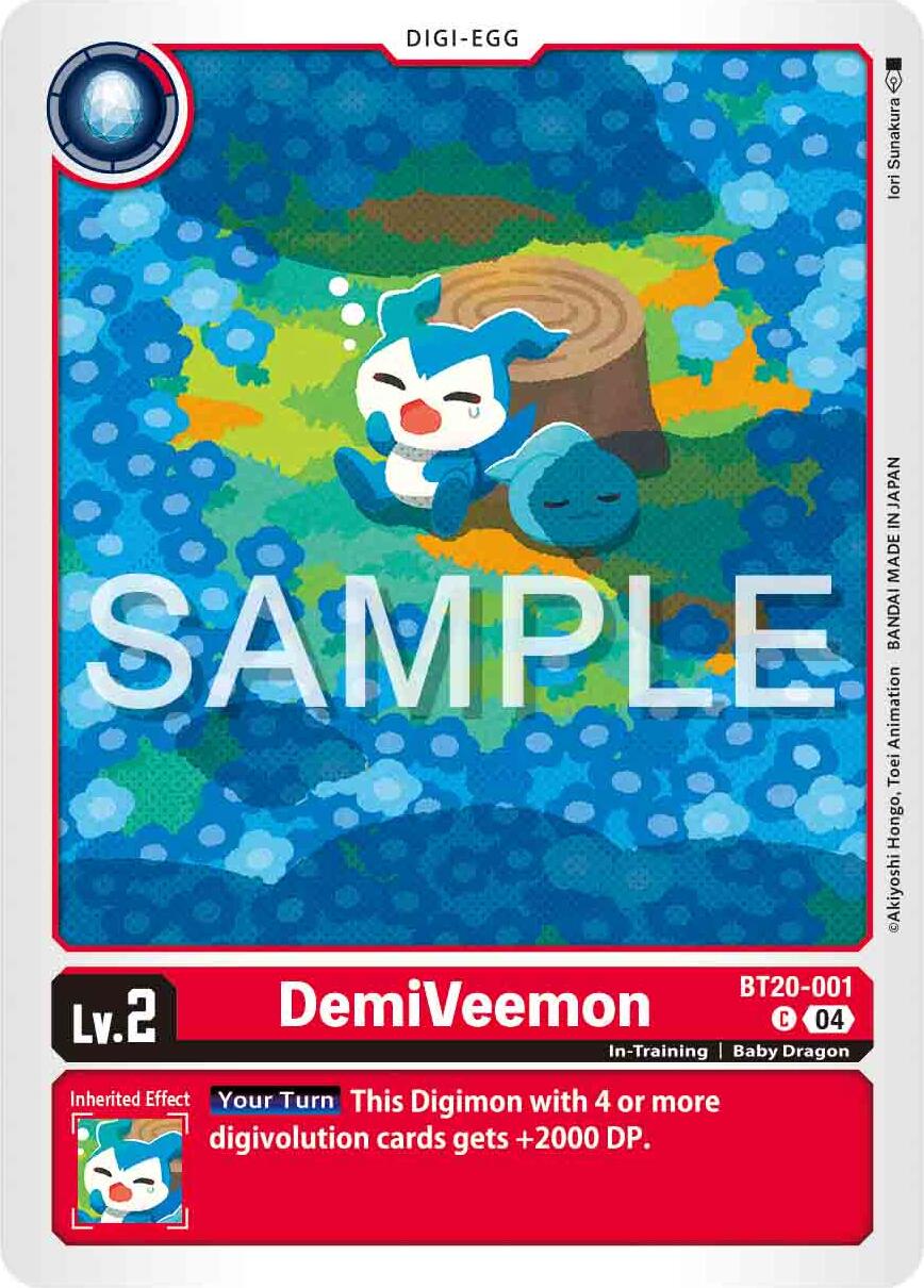 DemiVeemon [BT20-001] [Release Special Booster Ver.2.0] | Card Merchant Takapuna