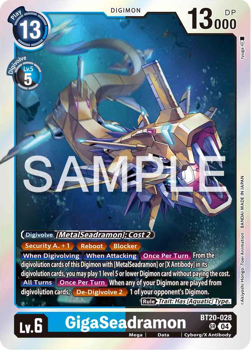 GigaSeadramon [BT20-028] [Release Special Booster 2.0] | Card Merchant Takapuna