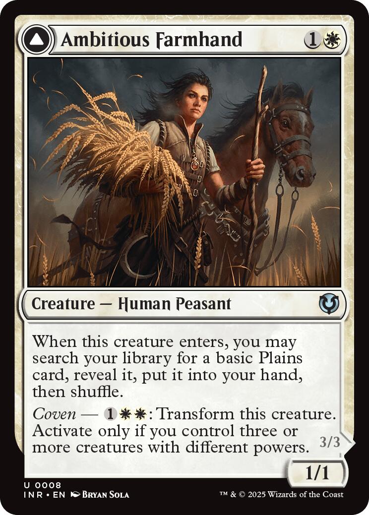 Ambitious Farmhand // Seasoned Cathar [Innistrad Remastered] | Card Merchant Takapuna