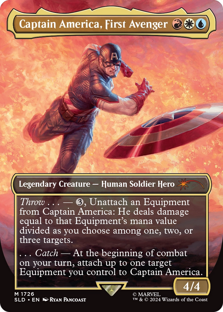 Captain America, First Avenger (Rainbow Foil) [Secret Lair Drop Series] | Card Merchant Takapuna