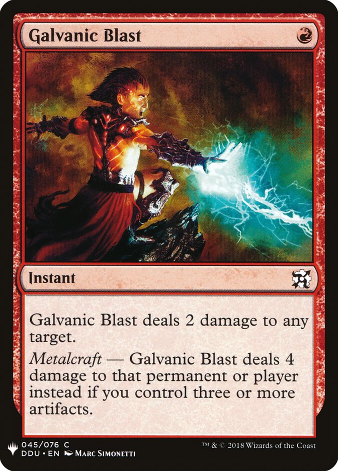 Galvanic Blast [Mystery Booster] | Card Merchant Takapuna