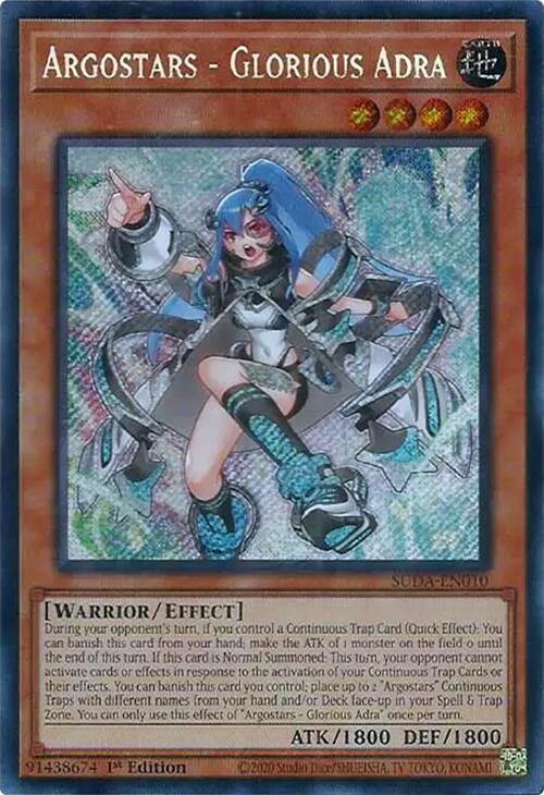 Argostars - Glorious Adra [SUDA-EN010] Secret Rare | Card Merchant Takapuna