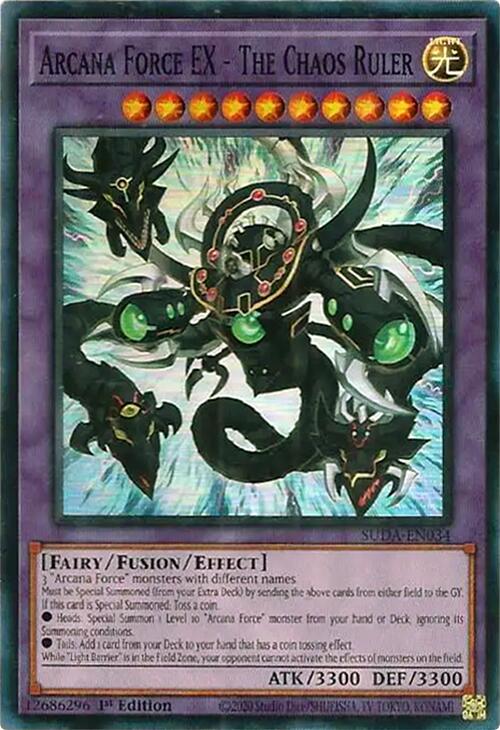 Arcana Force EX - The Chaos Ruler [SUDA-EN034] Super Rare | Card Merchant Takapuna