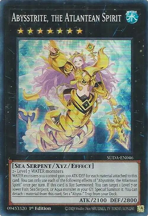 Abysstrite, the Atlantean Spirit [SUDA-EN046] Super Rare | Card Merchant Takapuna