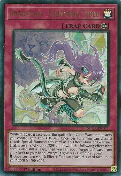 Argostars - Lightning Tydeu [SUDA-EN071] Ultra Rare | Card Merchant Takapuna