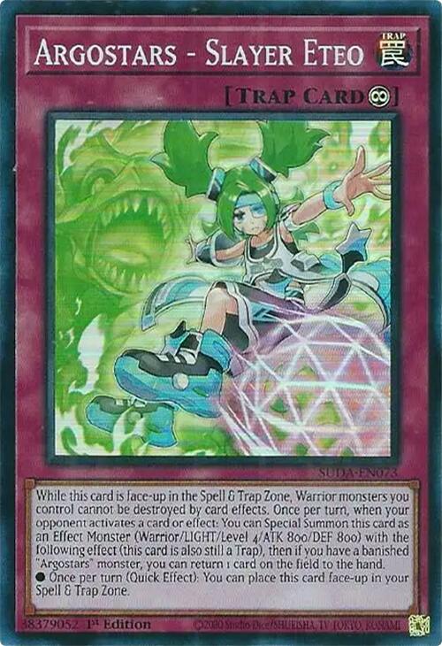 Argostars - Slayer Eteo [SUDA-EN073] Super Rare | Card Merchant Takapuna